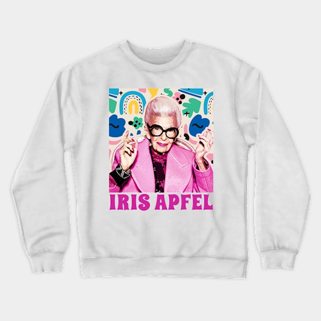 Iris-Apfel Crewneck Sweatshirt by mnd_Ξkh0s